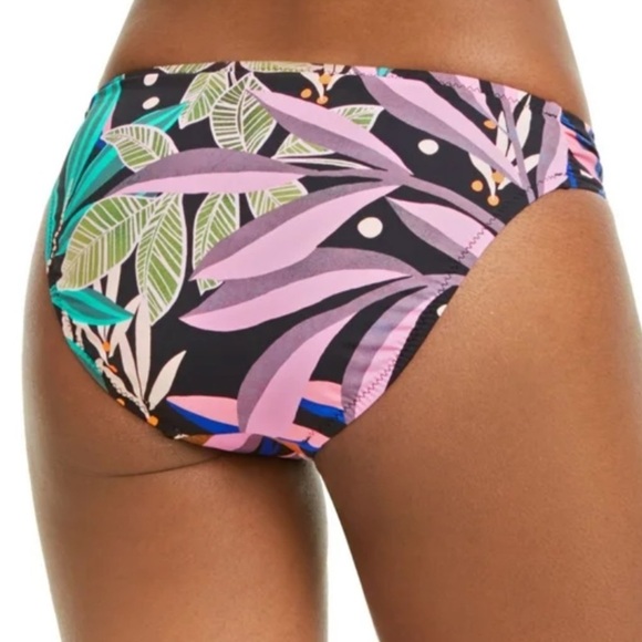 Bar III Bikini Set Keyhole Top Hipster Bottoms size L Hidden Jungle NWT - Picture 14 of 15